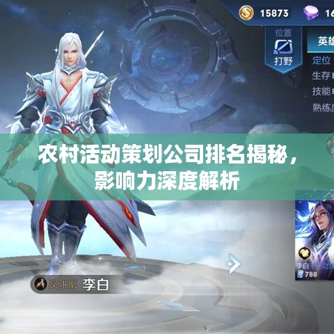 农村活动策划公司排名揭秘，影响力深度解析