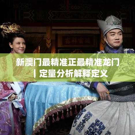 新澳门最精准正最精准龙门｜定量分析解释定义