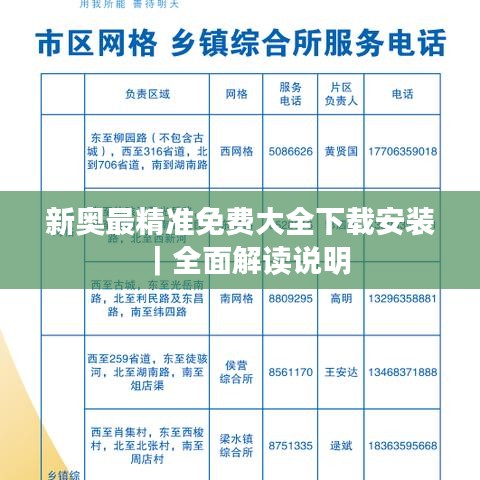 新奥最精准免费大全下载安装|全面解读说明