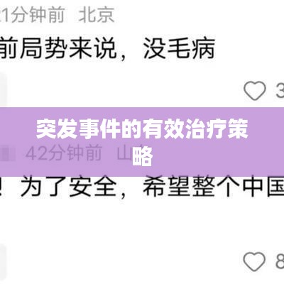 突发事件的有效治疗策略