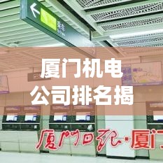厦门机电公司排名揭秘，行业深度分析与趋势解读