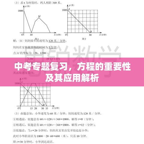 中考专题复习,方程的重要性及其应用解析