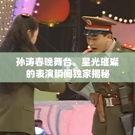 孙涛春晚舞台，星光璀璨的表演瞬间独家揭秘