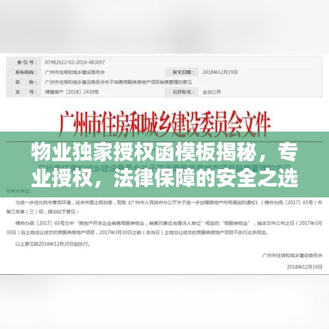 物业独家授权函模板揭秘，专业授权，法律保障的安全之选