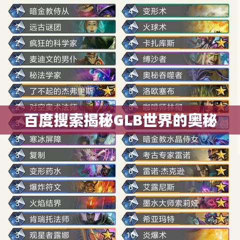 百度搜索揭秘GLB世界的奥秘