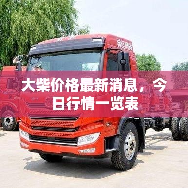 大柴价格最新消息,今日行情一览表