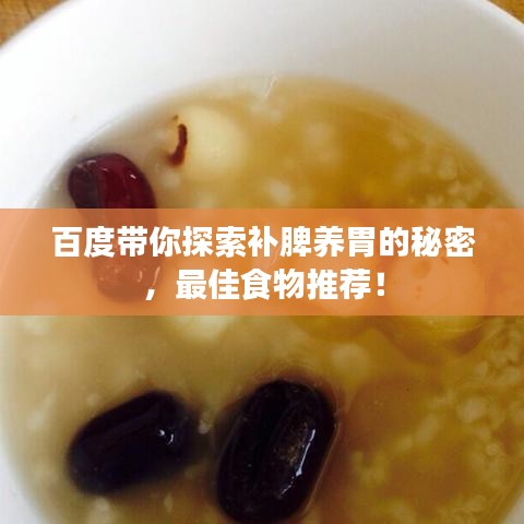百度带你探索补脾养胃的秘密，最佳食物推荐！