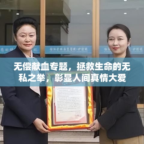 无偿献血专题，拯救生命的无私之举，彰显人间真情大爱