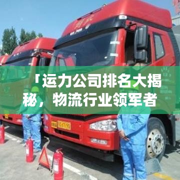 「运力公司排名大揭秘,物流行业领军者榜单」