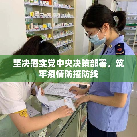 坚决落实党中央决策部署，筑牢疫情防控防线