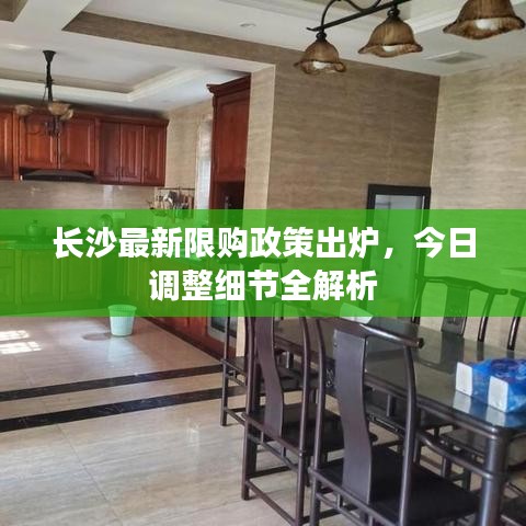 长沙最新限购政策出炉，今日调整细节全解析