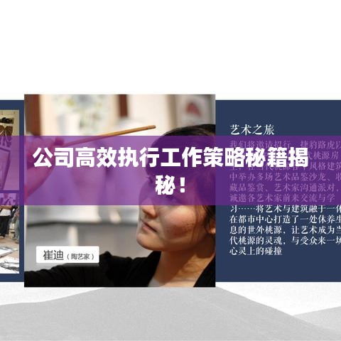 公司高效执行工作策略秘籍揭秘！