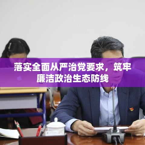 落实全面从严治党要求,筑牢廉洁政治生态防线