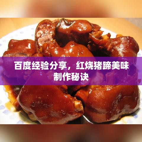 百度经验分享，红烧猪蹄美味制作秘诀