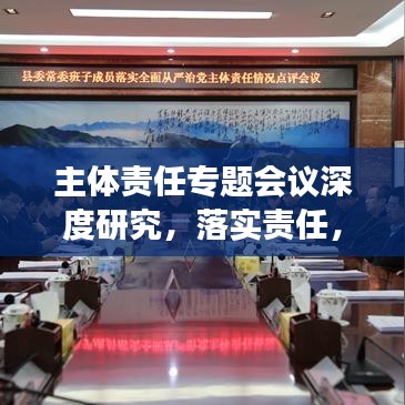 主体责任专题会议深度研究,落实责任,推动发展