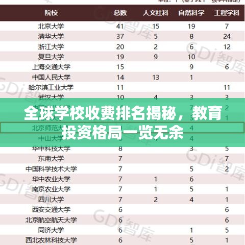 全球学校收费排名揭秘,教育投资格局一览无余